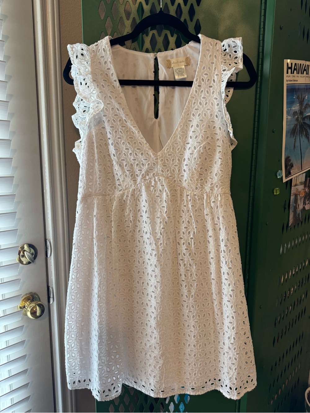 Altar'd State White Eyelet Mini Dress